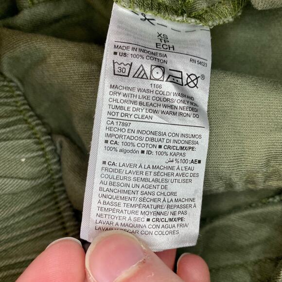 Old Navy Olive Green Soft Utility Alpine Tundra Paper Bag Shorts Womens XSmall - Picture 11 of 14